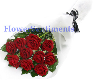 Send 10 Red Rose Bouquet to Pakistan