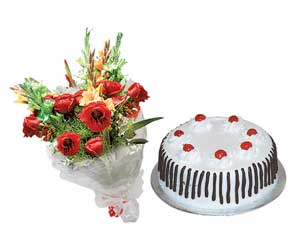 Send Cake and Flowers on Combo  to Pakistan