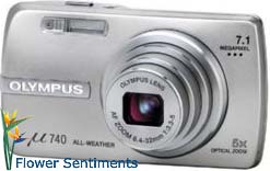 Send Olympus Mju 740 Digital Camera (7.1MP, x 5 Optical Zoom) to Pakistan