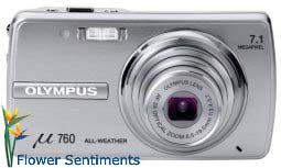 Send Olympus Mju 760 Digital Compact Camera (7.1MP, 3x Optical Zoom) on Digital Cameras to Pakistan