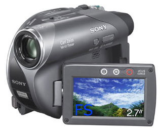 Send Sony DCR-DVD755: DVD Handycam with 1.0 Mega Pixel CCD on Camcorders to Pakistan